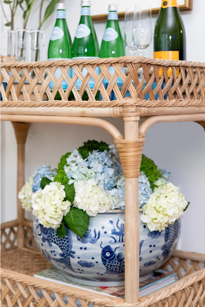 Lattice Bar Cart