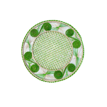 Handwoven Lime Green Caracol Iraca Straw Placemat