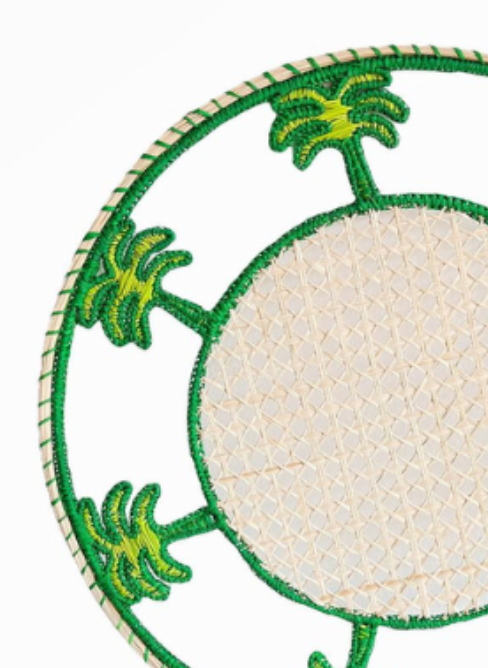 Handwoven Iraca Palm Tree Placemat