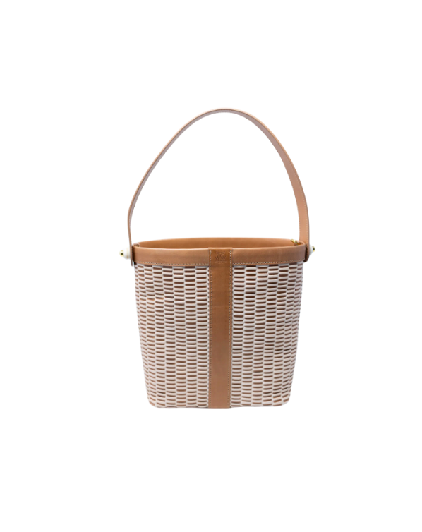 Whale Tail Leather Nantucket Lightship Basket