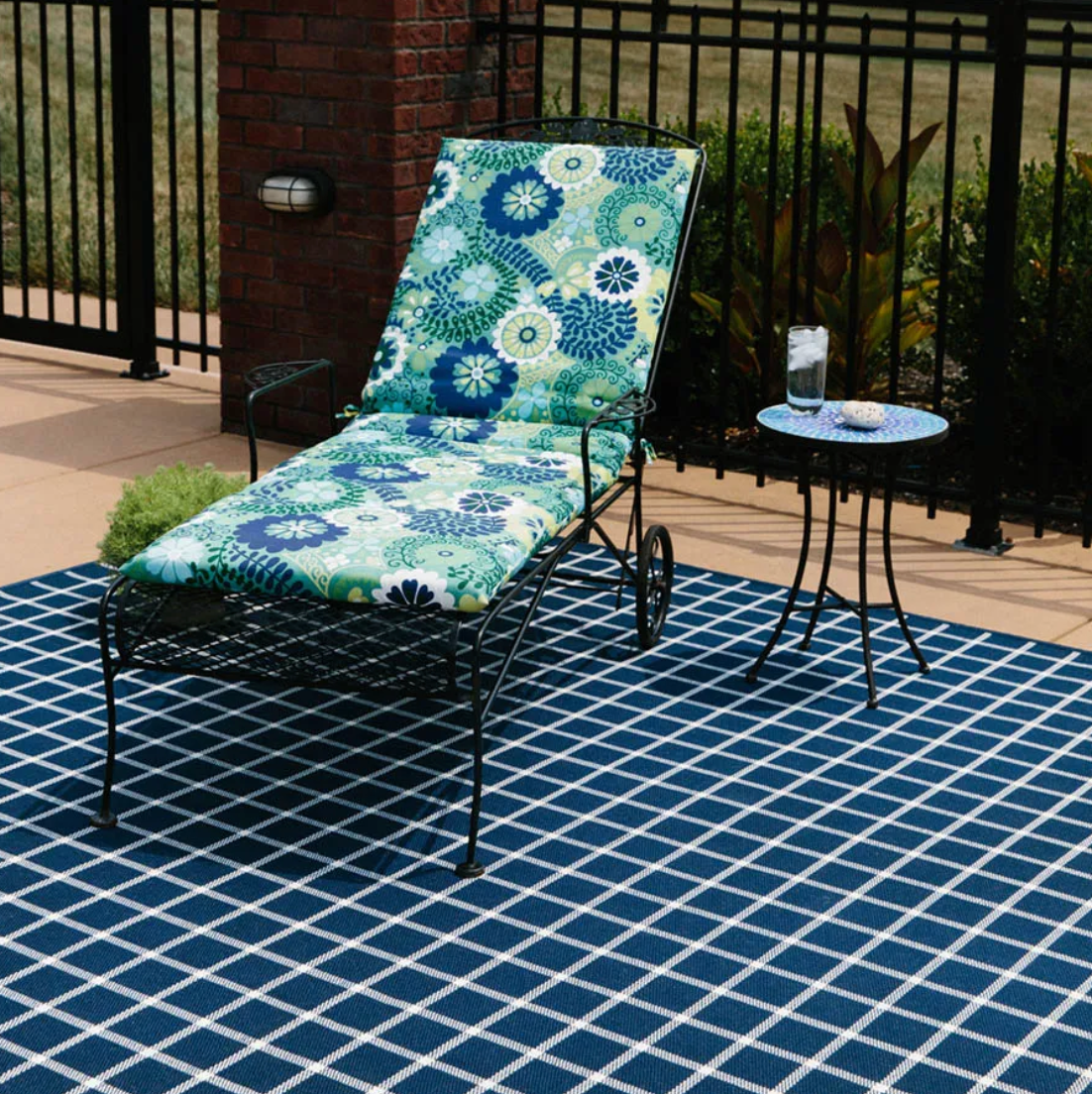 Spring Special Danielle Rollins Selected Marine Blue Rug