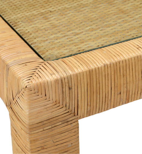 Natural Rattan Game Table