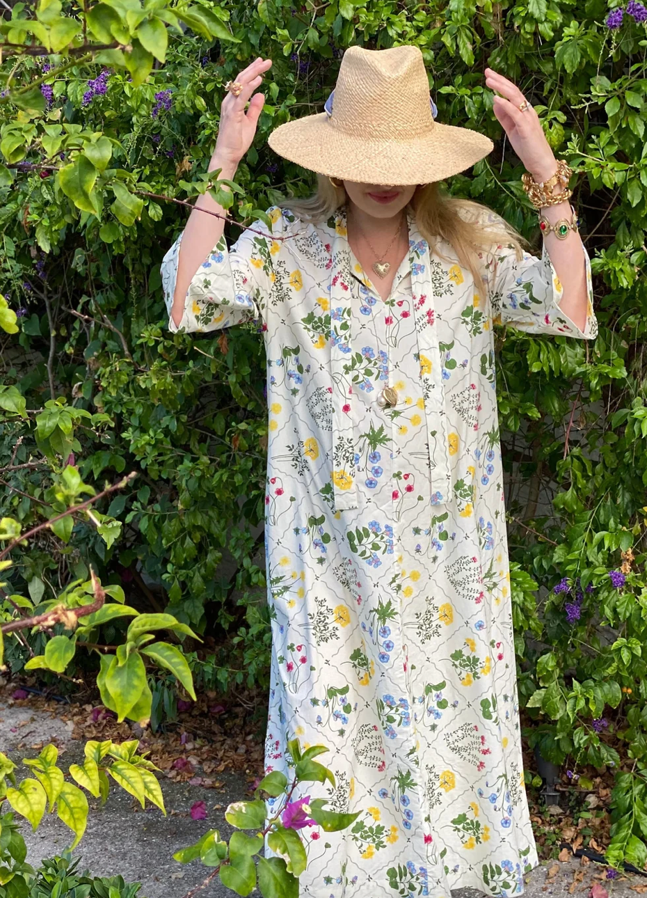 Sarah Bray Bermuda Oleander Sun Hat