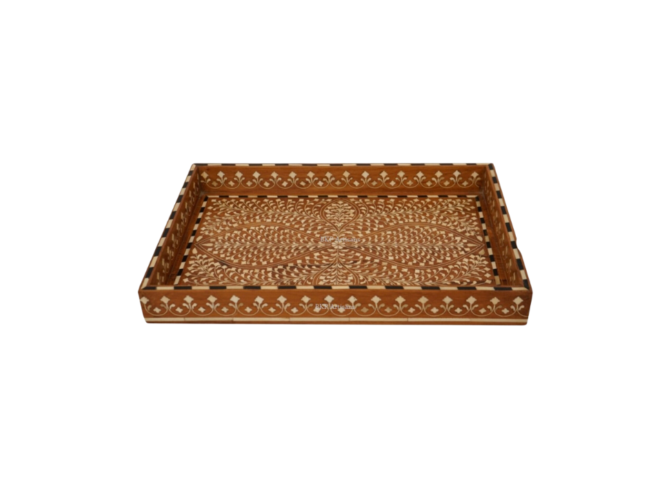 Teakwood Inlay Tray