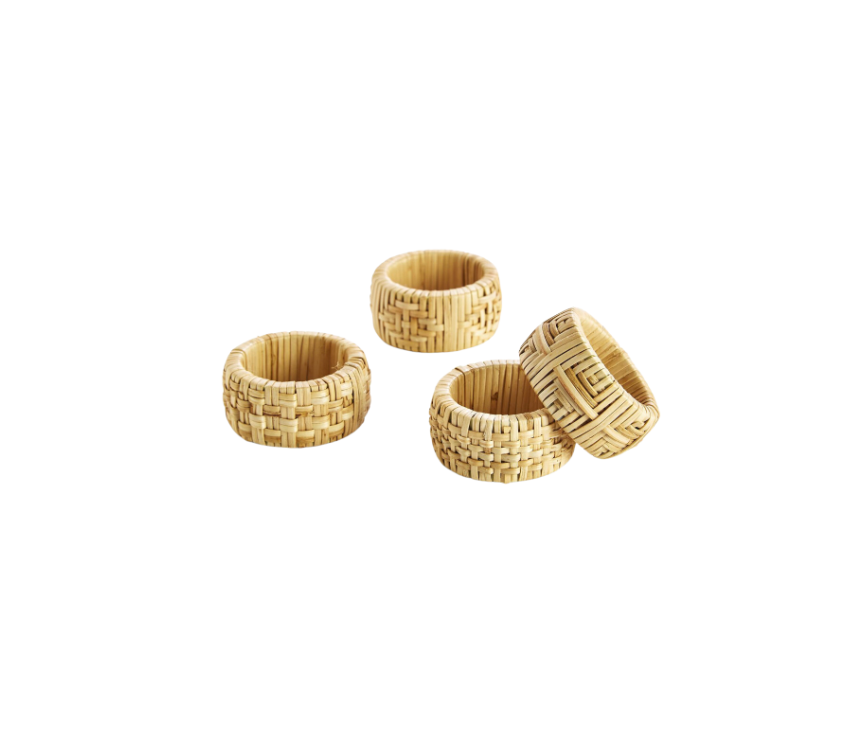 Cane Napkin Ring, Set of 4