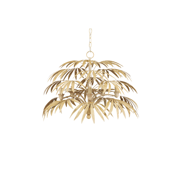 Golden Palm Chandelier