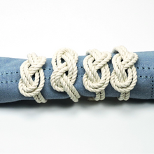 Figure Eight Knot Napkin Rings, Set of 4