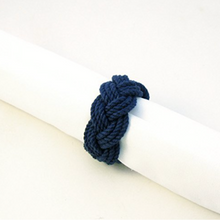 Navy Nautical Napkin Rings, Set of 4