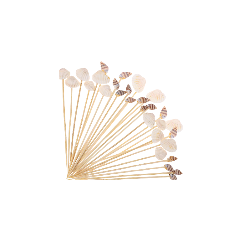 Assorted Seashell Toothpicks, 12 Pack