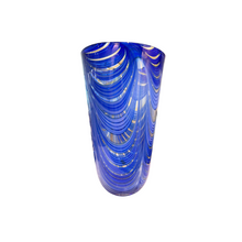 Rare Vintage Draping Blue Vase by Romano Dona Murano