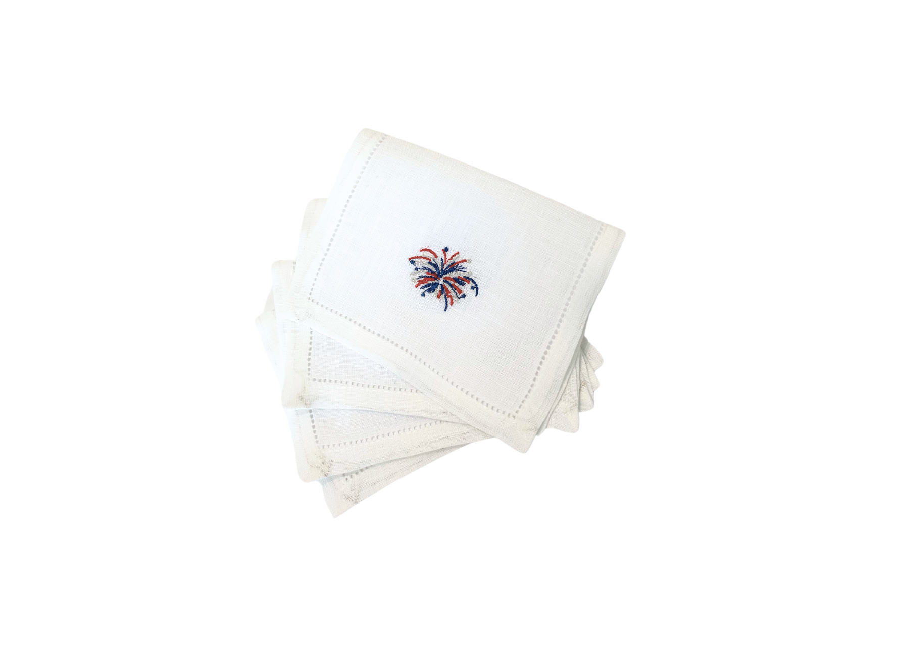 Firework Cocktail Napkins, Set of Four