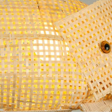 Bamboo Rattan Weave Fish Pendant Light