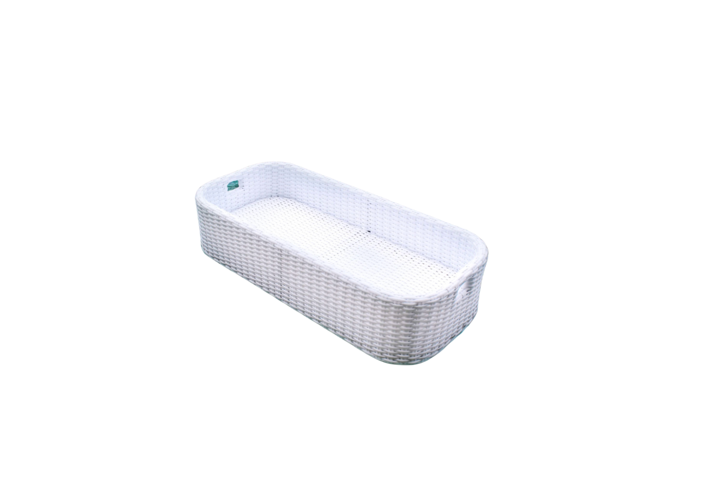 White Floating Rectangular Tray