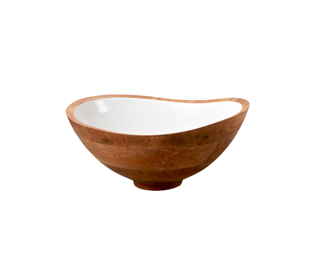 Medium Mango Wood Salad Bowl