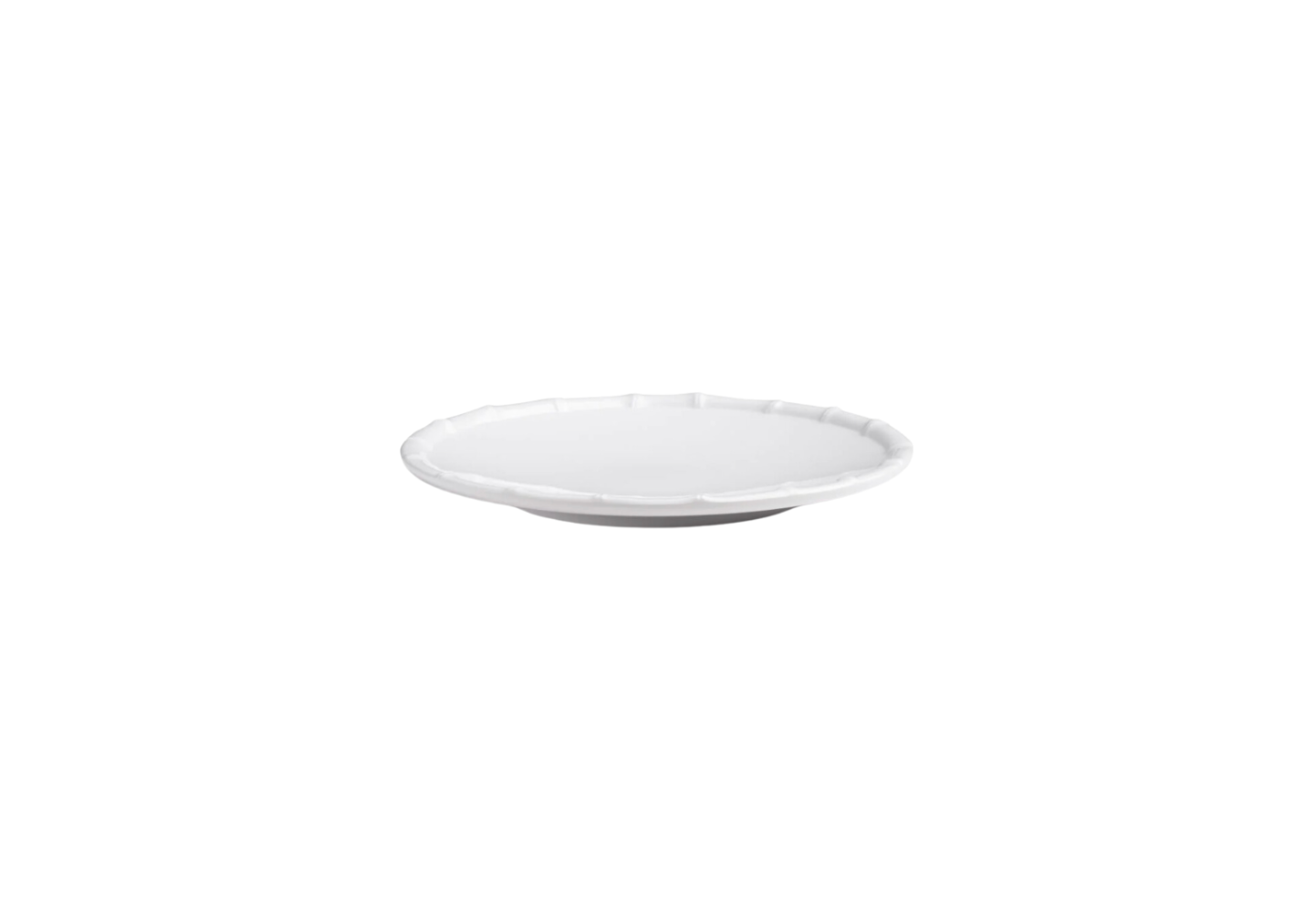 White Bamboo Non-Breakable Dinner Plate