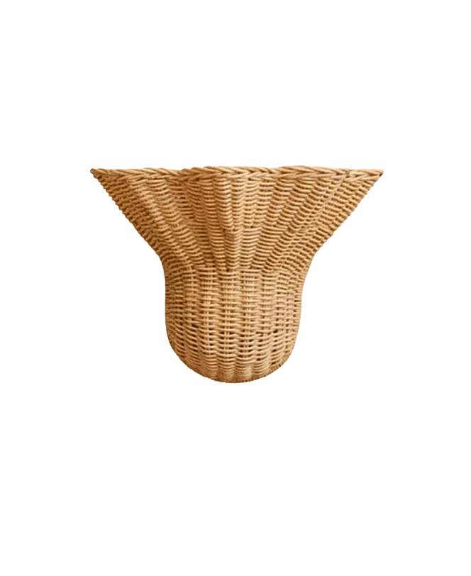 Small Rattan Wall Sconce Shade