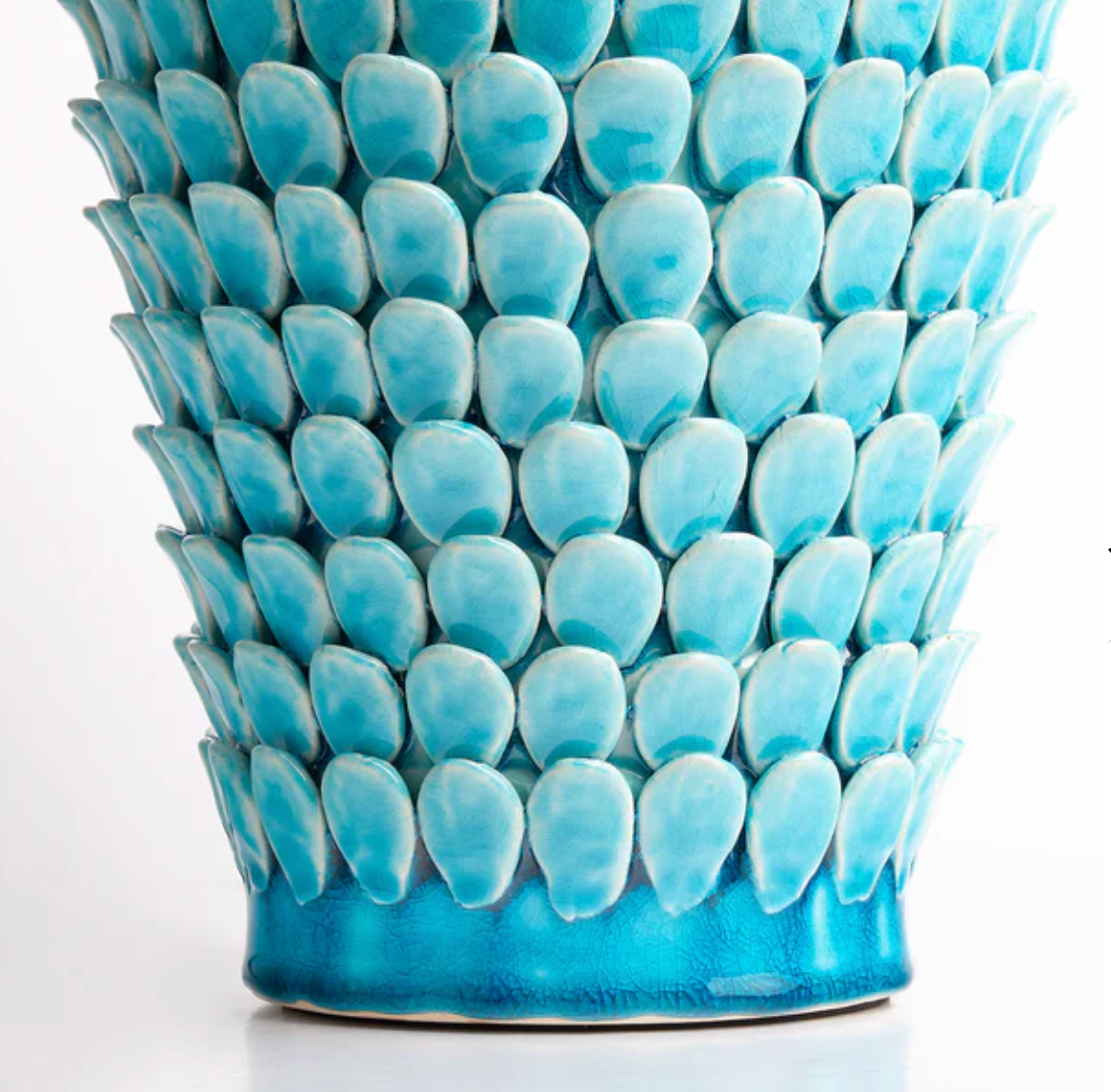 Aqua Artichoke Table Lamp