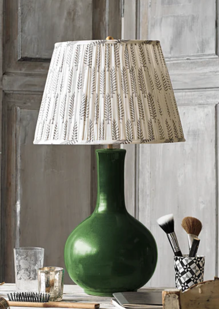 Long Neck Glazed Table Lamp