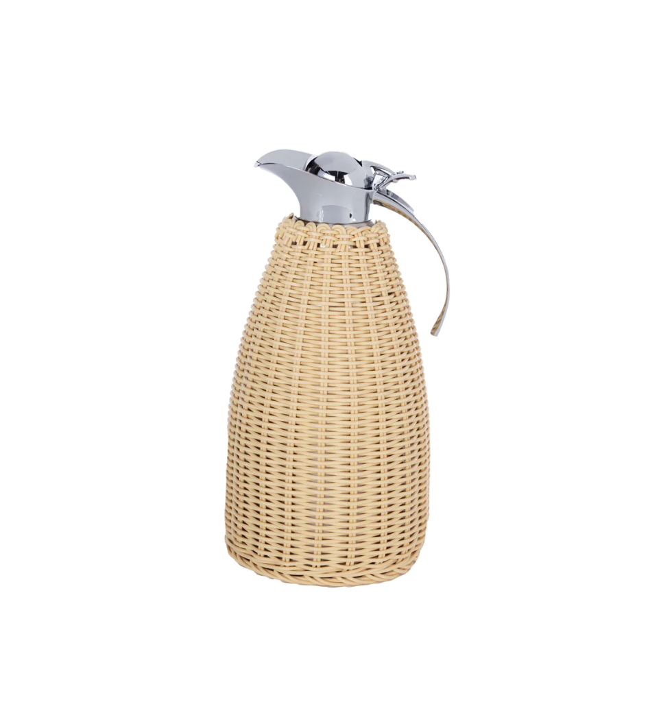 Rattan Tall Thermos