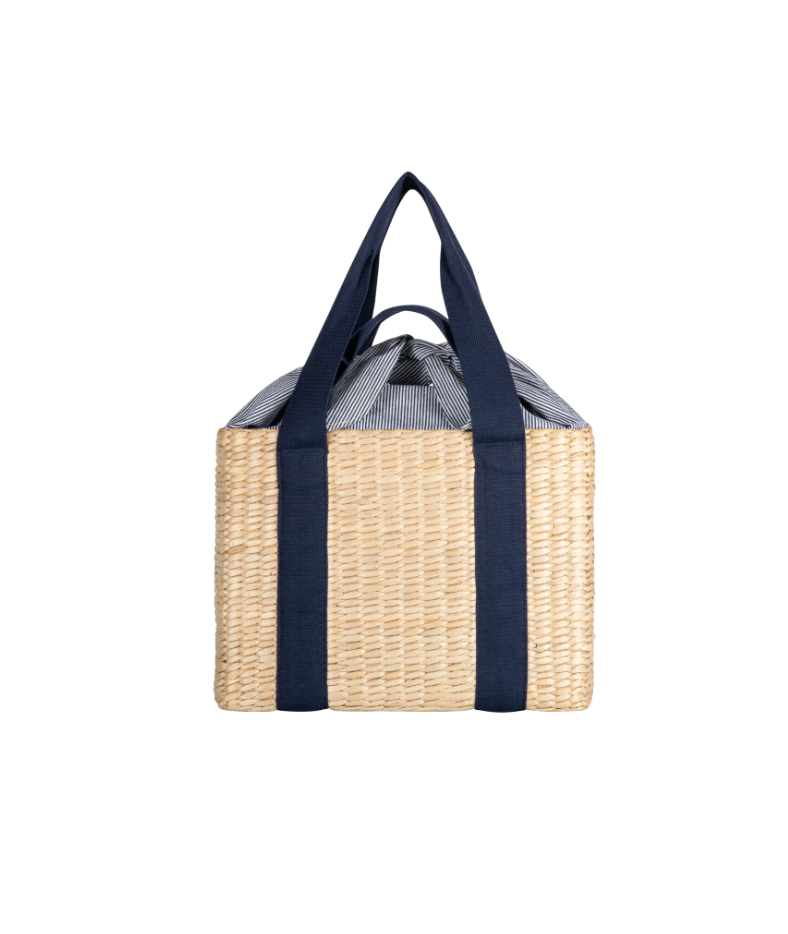 Navy Blue Picnic Basket