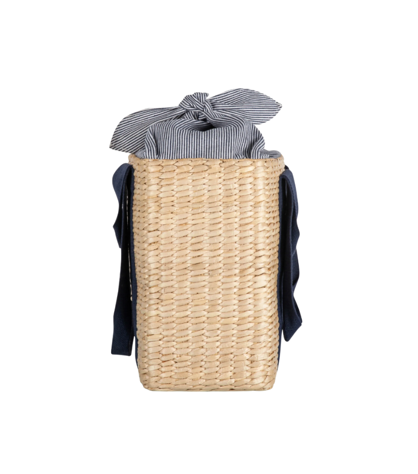 Navy Blue Picnic Basket