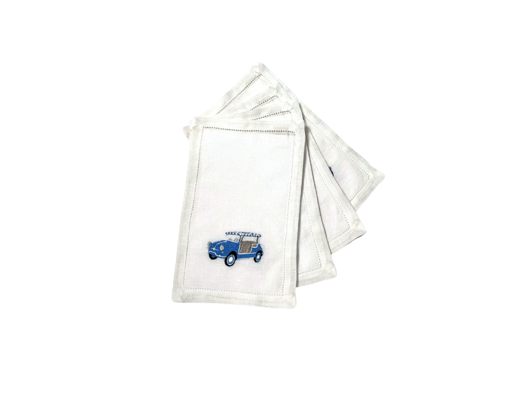 Blue Jolly Cocktail Napkins, Set of 4