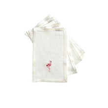 Pink Flamingo Cocktail Napkins, Set of 4