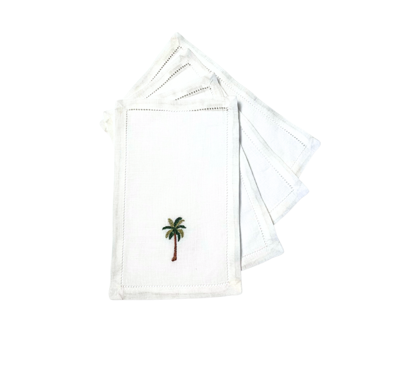 Palm Tree Cocktail Napkins, Set of 4