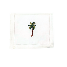 Palm Tree Cocktail Napkins, Set of 4