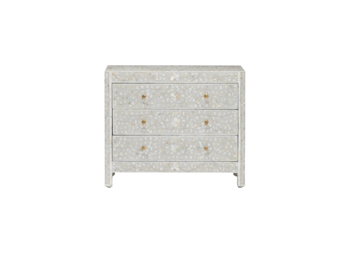 Gray Shell Inlay Dresser