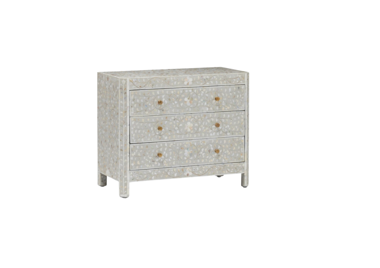 Gray Shell Inlay Dresser