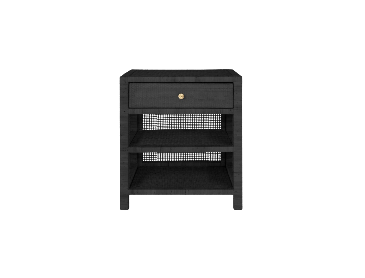 Onyx Rattan Nightstand