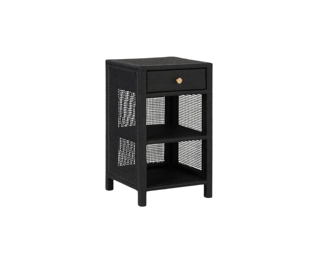 Onyx Rattan Nightstand