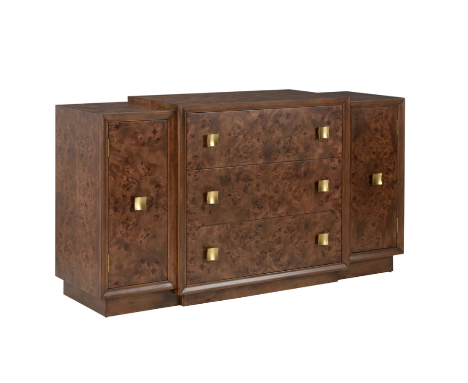 Burl Veneer Robinson Cabinet