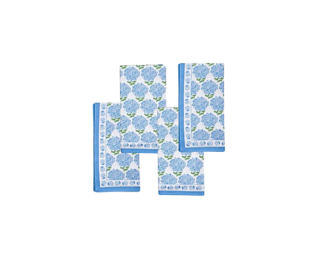 Hydrangea Napkins, Set of 4