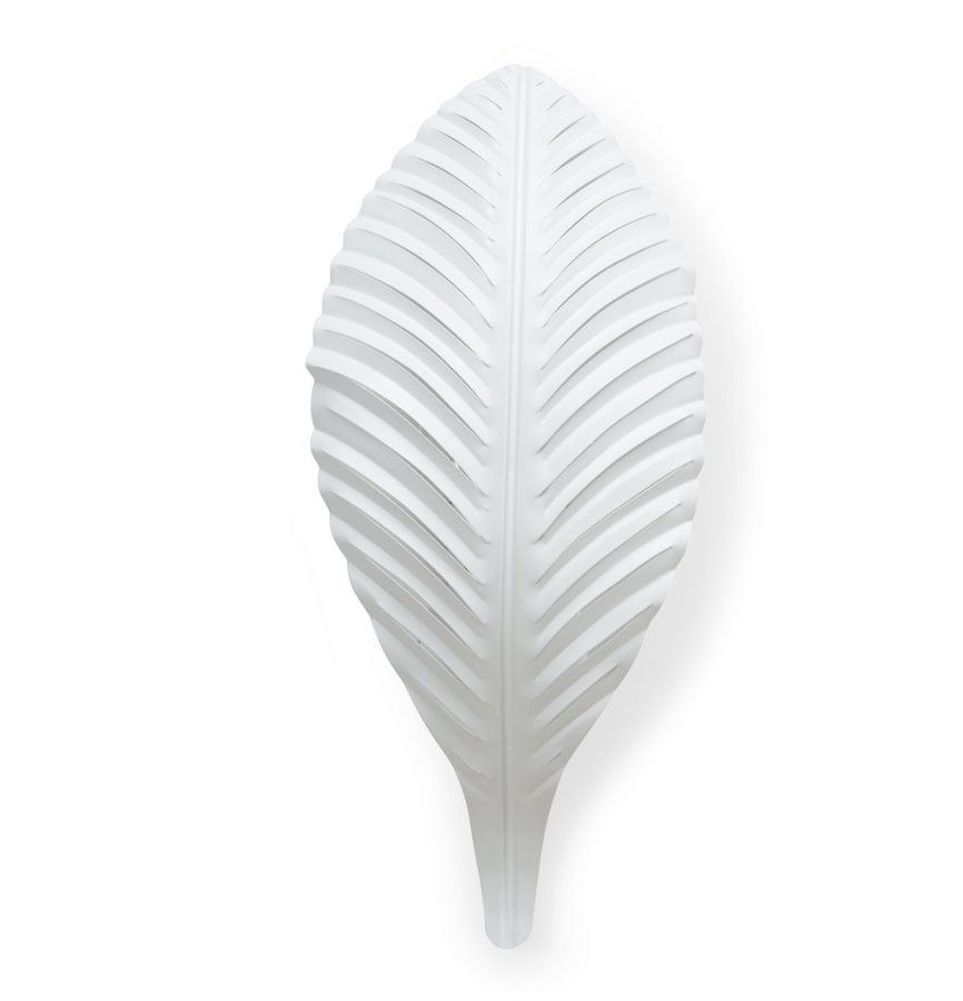 Palm Sconce - White