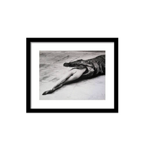Limited Edition Helmut Newton 'Crocodile Eating Ballerina' Print