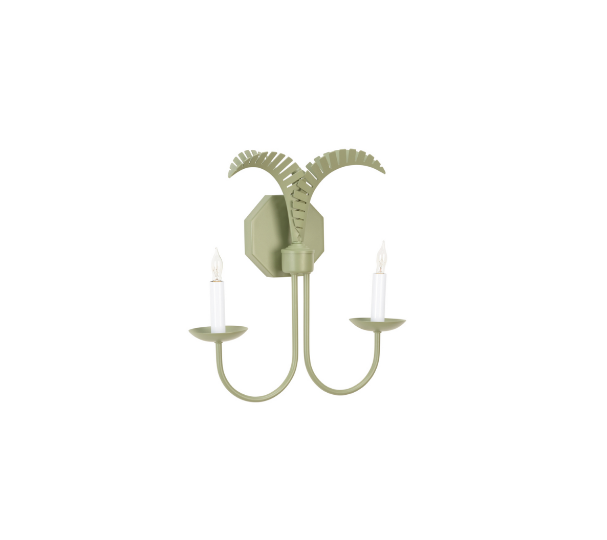 Petite Palm Sconce - Green