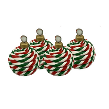 Vintage Department 56 Candy Swirl Place Card Holders, Set of 4