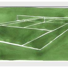 Grass Tennis Court by Kate Schelter