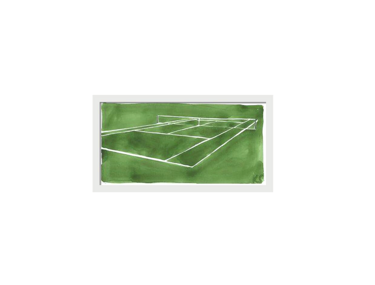 Grass Tennis Court by Kate Schelter