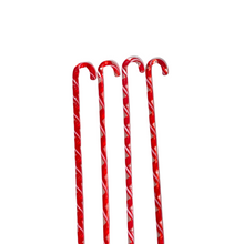 Hand Blown Red Candy Cane Swizzler Sticks, Set of 4