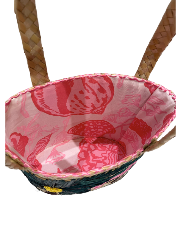 Flamingo & Palm Tree Bucket Tote