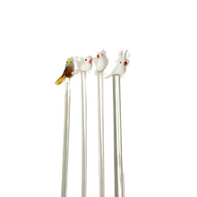 Vintage Birds Swizzle Stirrers, Set of 4