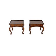 A Pair, Faux Tortoiseshell End Tables