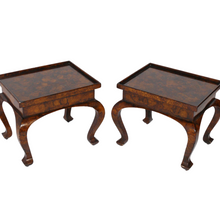 A Pair, Faux Tortoiseshell End Tables