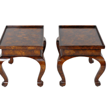 A Pair, Faux Tortoiseshell End Tables