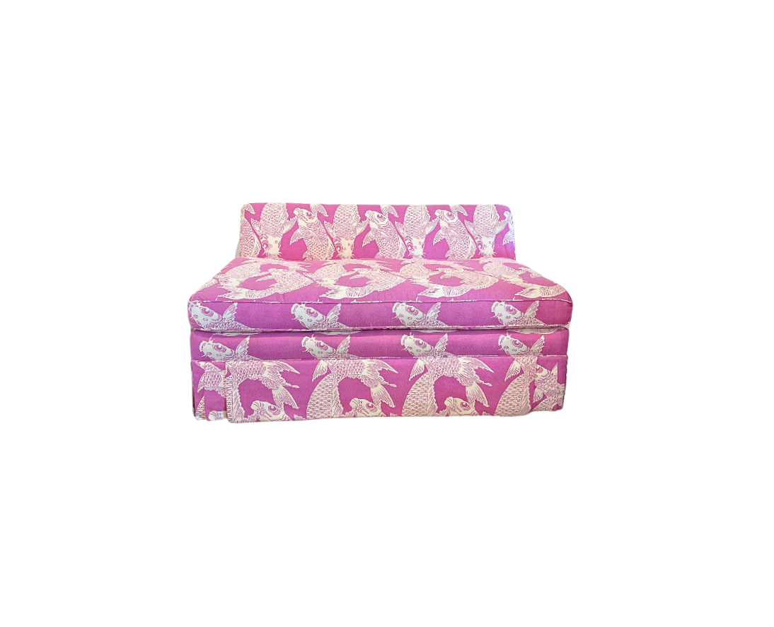 NEW Danielle Rollins Home Pink Koi Banquette Indoor/Outdoor