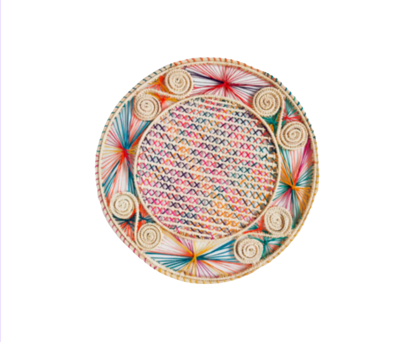 Handwoven Caracol Iraca Multi Placemat