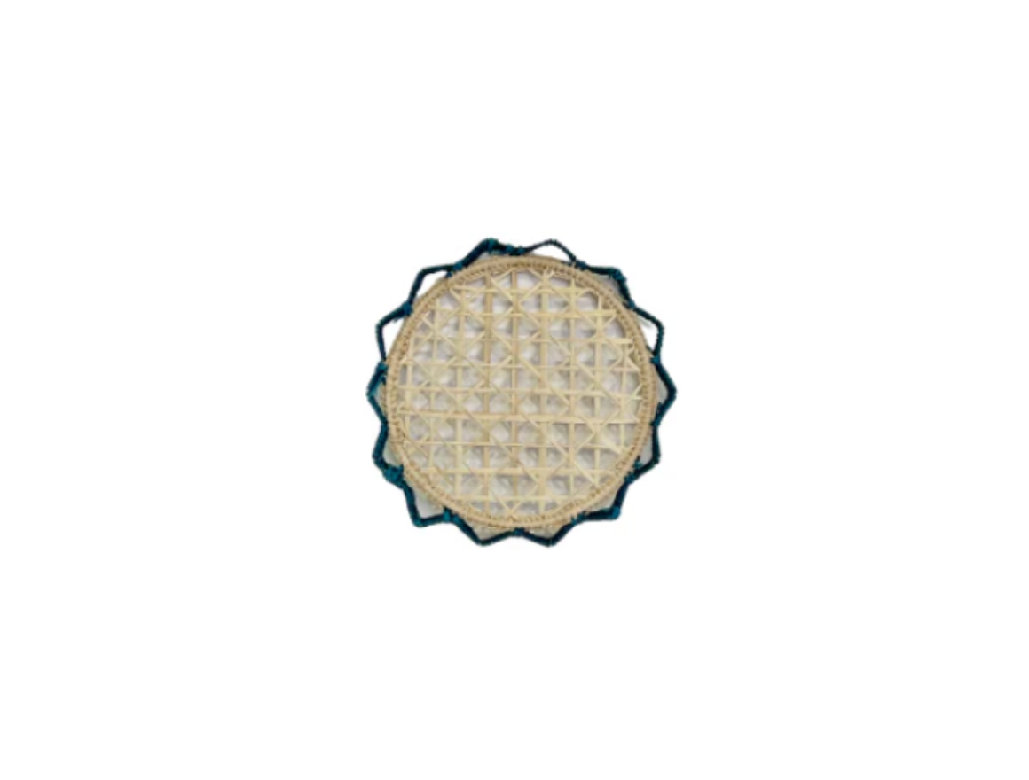 Navy Trim Sun Coaster